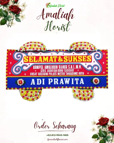 Karangan Bunga Ucapan Selamat di Kadumalati